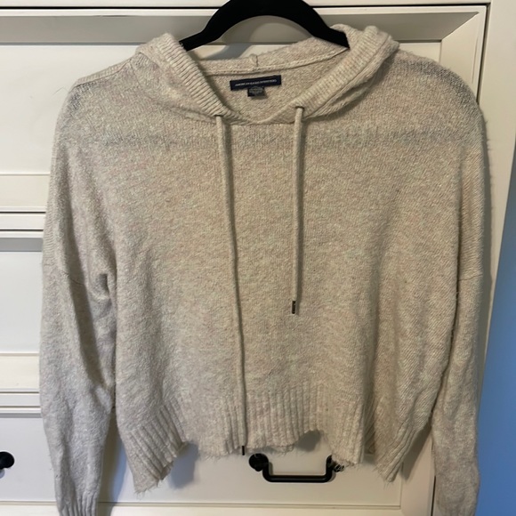 American Eagle Eyelash Hooded Sweater - Picture 1 of 2